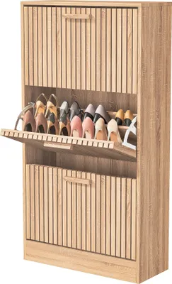 Produktbild von Fortuna Lai Schuhschrank für 18 Paar Schuhe – Regal mit großer Kapazität für Eingangsbereich, Flur – L60xT24xH113 cm