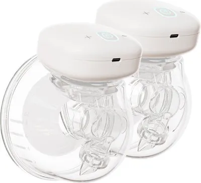 Produktbild von Youha elektrische Brustpumpe – beidseitig, freihändig, BPA-frei – 2x 240ML Becher – manuell bedienbar – Größe: 24mm – ideal fürs Stillen und Milch.