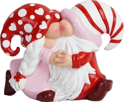 Produktbild von Zwergenpaar-Figur, Valentinstags-Tischzwergpaar-Ornament, Harz, küssende Zwergenpaar-Statue, Geschenke für Freundin, Mutter, Frauen