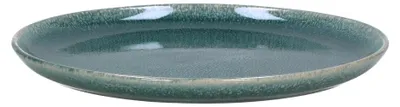 Productafbeelding van Pomax Audrey Flacher, schotel van steengoed, wintergroen, diameter 27,5 cm, hoogte 3 cm