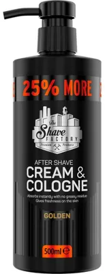 Zdjęcie produktu dla The Shave Factory - Golden Cream & Cologne - Balsam po goleniu 500ml