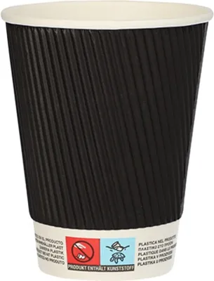Immagine prodotto di Bicchiere di carta PAPSTAR "Ripple Wall" 0,3 l