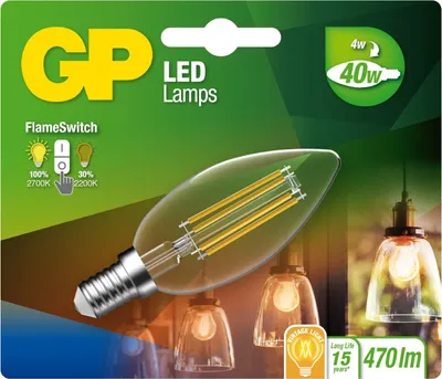 Immagine prodotto di Filamento LED vintage E14 B35 Kerze 4W/40W