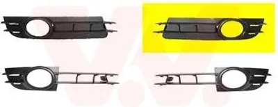 Produktbild von VAN WEZEL Lüftungsgitter Grill Stoßfänger für AUDI A6 Avant (4F5, C6)