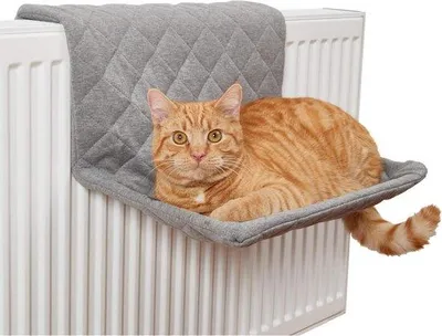 Produktbild von Famanu Katzenhängematte für Heizkörper - Praktisches Katzenbett