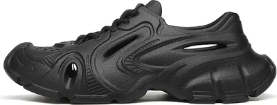 Produktbild von Lässige Sandale, Herren, Dicke Sohle, Lochschuhe, Strands Chuhe Sandale Für Damen Und Herren, Schwarz, 43