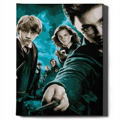 Produktbild von Malen nach Zahlen Set Harry Potter und die Anderen 40x50