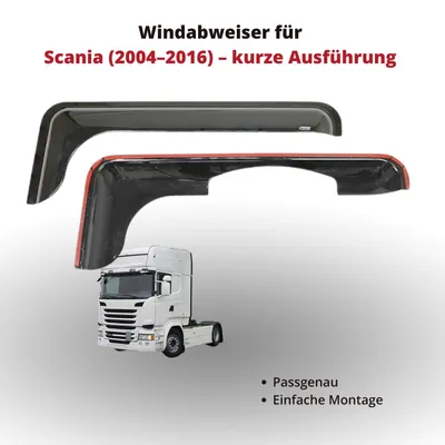 Produktbild von Windabweiser für Scania (2004–2016) – kurze Ausführung | Außenmontage