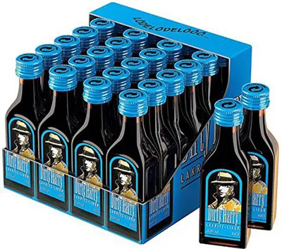 Immagine prodotto di Dirty Harry liquore alla liquirizia dal sapore intenso 20ml confezione da 24 pezzi