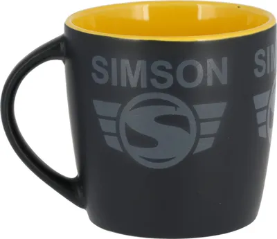 Produktbild von Tasse "SIMSON-Logo"  Schwarz / Gelb