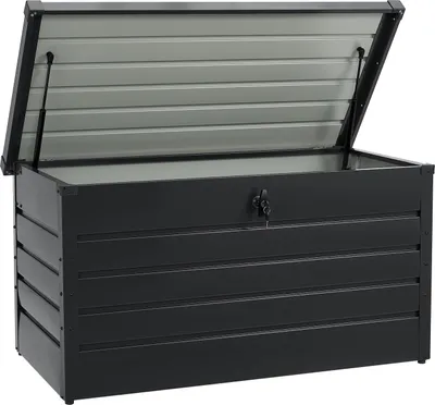 Obrázok produktu pre Záhradný úložný box 200208, kovový, 380 litrov, 120 x 53 x 63 cm