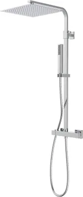 Produktbild von Regendusche Set mit Thermostat - 30x30 cm - Edelstahl
