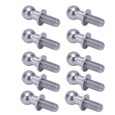 Imagen del producto de Varilla de conexión con rótula para coche a control remoto, varilla de conexión con rótula para Tamiya TT01, extremo de amortiguador con rótula, extremo de amortiguador con rótula de metal, varilla de conexión con rótula de metal para Tamiya TT01, varilla de conexión para extremo de amortiguador de coche a control remoto