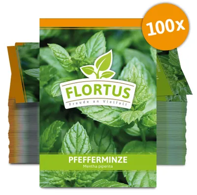 Produktbild von Pfefferminze (100 Tütchen) | Pfefferminzsamen von FLORTUS