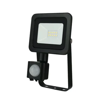 Produktbild von Spectrum LED LUX 3 Fluter schwarz 10W Strahler 1000lm IP44 Kalt 6000K mit Bewegungsmelder