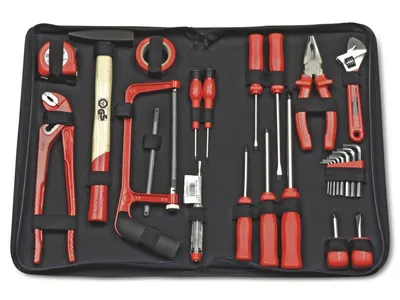 Produktbild von BRÜDER MANNESMANN Universal Werkzeugmappe im Collegestil, 26-teilig
