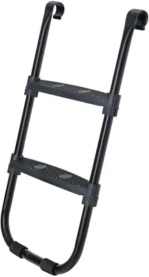 Produktbild von SONGMICS Trampolinleiter, rutschfeste Leiter für Trampoline, 90 cm hoch, mit Metallgestell, mit Breiten Stufen, schwarz SLD90BK