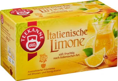Produktbild von Teekanne Italienische Limone spritzig fruchtiger süßer Geschmack 50g