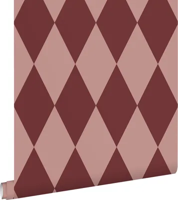 Obrázek produktu pro ESTAhome Tapeta s kostkovaným vzorem tmavě fialová a růžová 50 x 900 cm