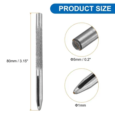 Produktbild von Lochstanzer Rund Hohlstanzwerkzeug Kohlenstoffstahl 1mm Lochdurchmesser für Lederhandwerk