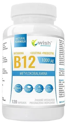 Image de Vitamine B12 1000mcg + Leucine + Prébiotique complément alimentaire 120 gélules