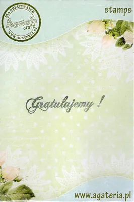 Zdjęcie produktu dla Stempel - Gratulujemy! - Agateria