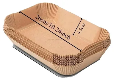 Immagine prodotto di Carta da forno monouso, ecologica, con rivestimento antiaderente, rettangolare da 22 cm, 200 fogli