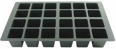Image de SIENA GARDEN Plaque à pots 310x530 mm avec 24 pots Ø 7,4 cm perforés