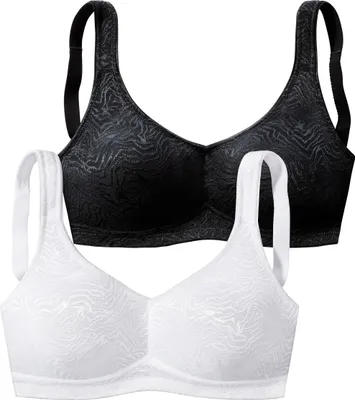 Produktbild von PETITE FLEUR Soft-BH schwarz + weiß Größe 95 Cup C