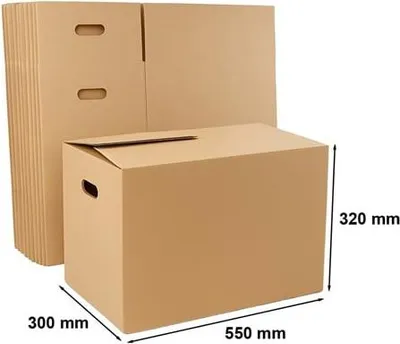 Obrázok produktu pre Sťahová krabica 550 x 300 x 320 mm Sada kníh 10 kusov