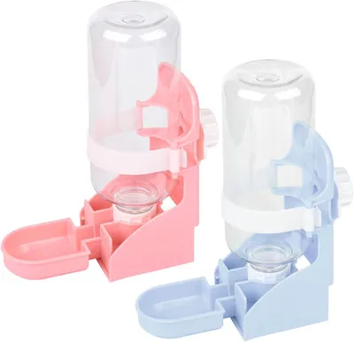 Imagen del producto de Dispensador automático de agua para mascotas pequeñas, 2 unidades, 500 ml, ideal para hámsteres y conejos