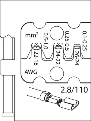 Produktbild von GEDORE 8140-09 Modul-Einsatz für Flachsteckhülsen 2,8, 1830635
