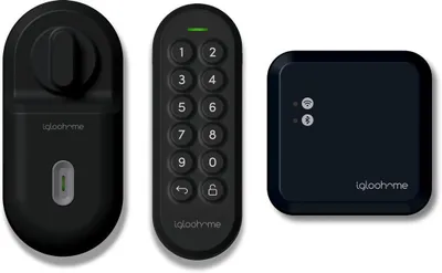 Produktbild von igloohome Retrofit+ Keypad+ Bridge Pack promění váš zámek v inteligentní zámek
