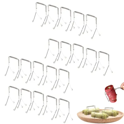 Produktbild von Roulade-Clips aus Edelstahl für einfaches Kochen, Set von 20