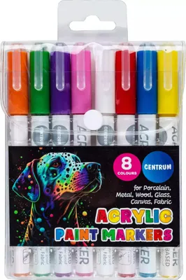 Image de Marqueurs à peinture acrylique 8 couleurs