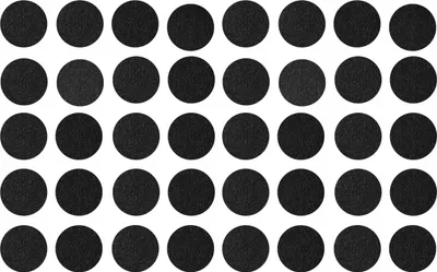 Image de Petits patins autocollants en feutre 15 mm rond - 40 pièces