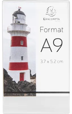 Image de Exacompta 20x Lot de 10 porte-étiquettes A9 vertical Cristal 89058HD