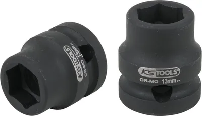 Produktbild von KS Tools 515.0059, Steckschlüssel-Satz, 1/2", Metrisch, 15 Kopf/Köpfe, 13 mm, Chrom-Molybdän-Stahl