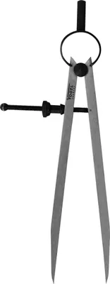 Image de Vogel Germany Federzirkel polierter Stahl Messbereich 300 mm Vierkantschenkel