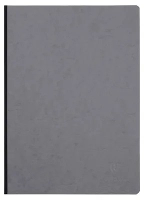 Produktbild von Clairefontaine 791405C AgeBag Notizbuch (DIN A4, 21 x 29,7 cm, 96 Blatt, blanko, bedruckten Vorsatublättern) 1 Stück grau