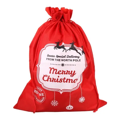 Obrázek produktu pro Červený vánoční pytel Merry Christmas 80x60 cm