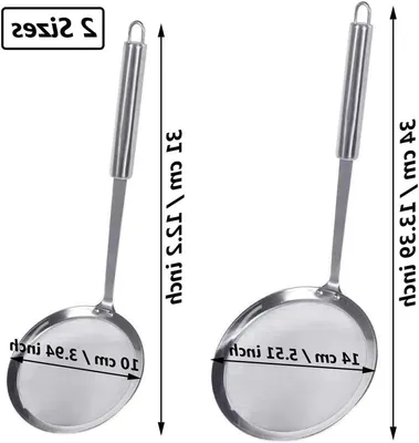 Set von 2 RVS Führungs-Löffeln für die Küche