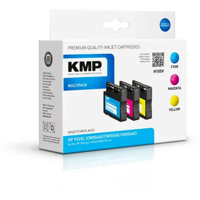 Produktbild von KMP 105V Vorteilspack C/M/Y komp. mit HP 933 XL