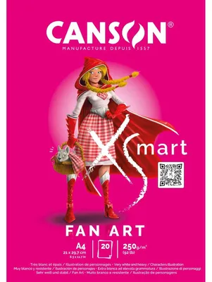 Produktbild von Canson C32250P001, Kunstdruckpapierblock, 250 g/m², 20 Blätter