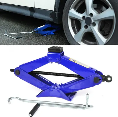 Produktbild von PKW KFZ Auto Scherenwagenheber Wagenheber Pannenhilfe bis 2T Blau 115MM-400MM