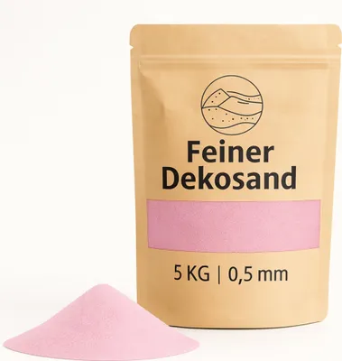 Produktbild von Deko-Sand 5 KG rosa Ø 0,5 mm Vasen Glas-Füllung Streudeko