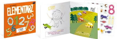 Produktbild von Malbuch 21X21 16 Seiten mit Aufklebern „Mein erstes ABC – Zahlen“