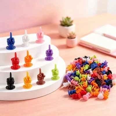 Obrázek produktu pro 100ks Mini-Middelfingers, barevné malé střední prsty