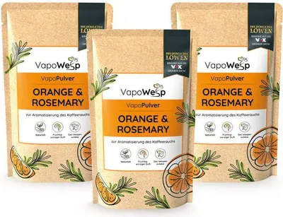 Produktbild von VapoWesp Pulver 3er-Set Orange & Rosemary (3x je 100 g)