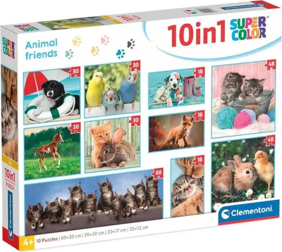 Produktbild von Clementoni Supercolor 20283, 18 Stück(e), Tiere, 4 Jahr(e)